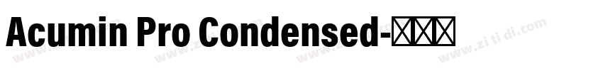 Acumin Pro Condensed字体转换